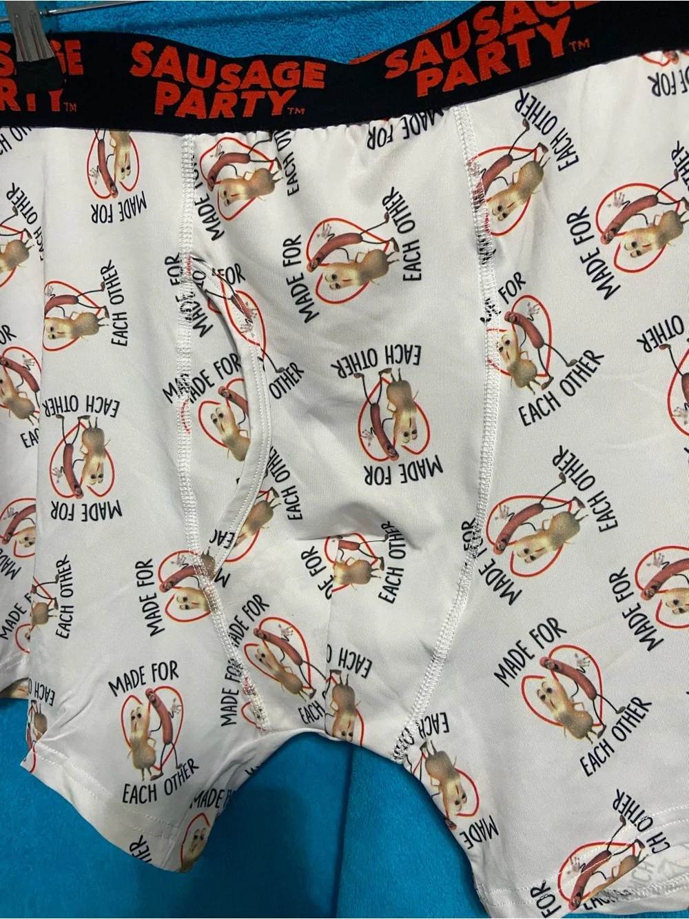 White Sausage Party Boxer Briefs